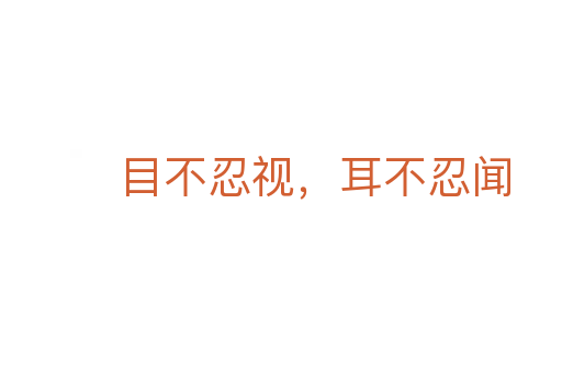目不忍视,耳不忍闻